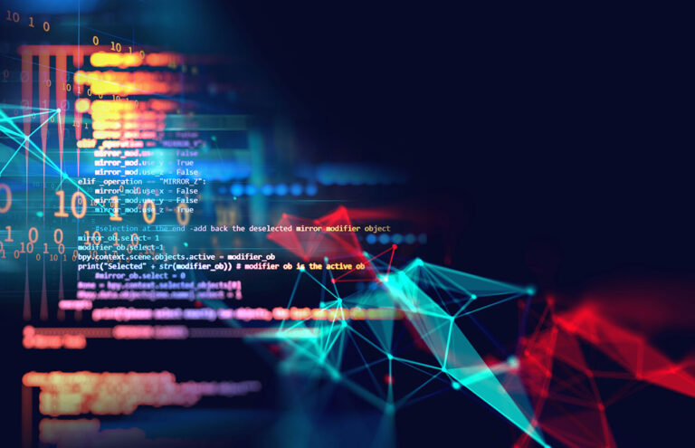 Code on screen